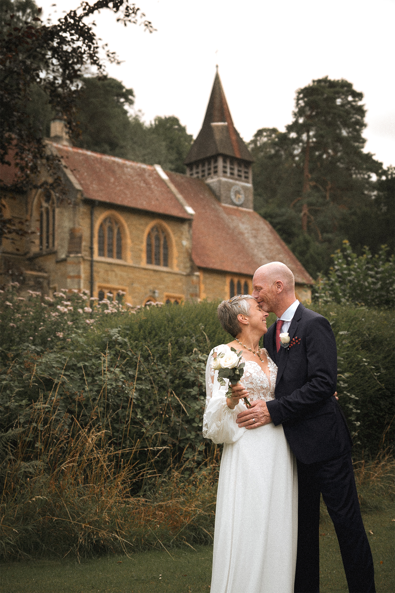 Esther and Adam outside church - website