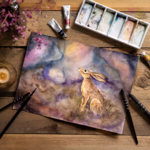 Paint & Sip - Autumn Hare - LJ's Brew & Bites