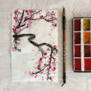 Paint & Sip - Cherry Blossom - LJ's Brew & Bites