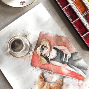 Paint & Sip - A Parisian Morning - LJ's Brew & Bites