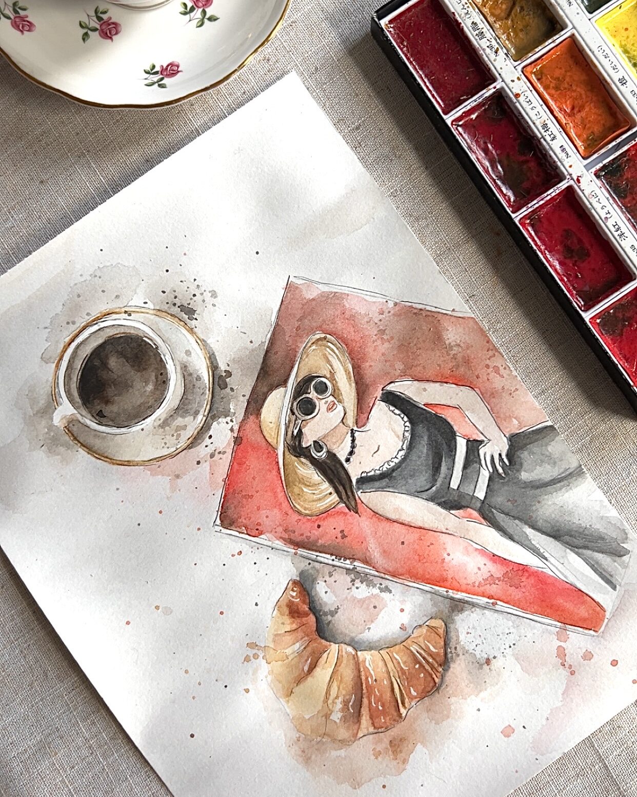 Paint & Sip - A Parisian Morning - LJ's Brew & Bites
