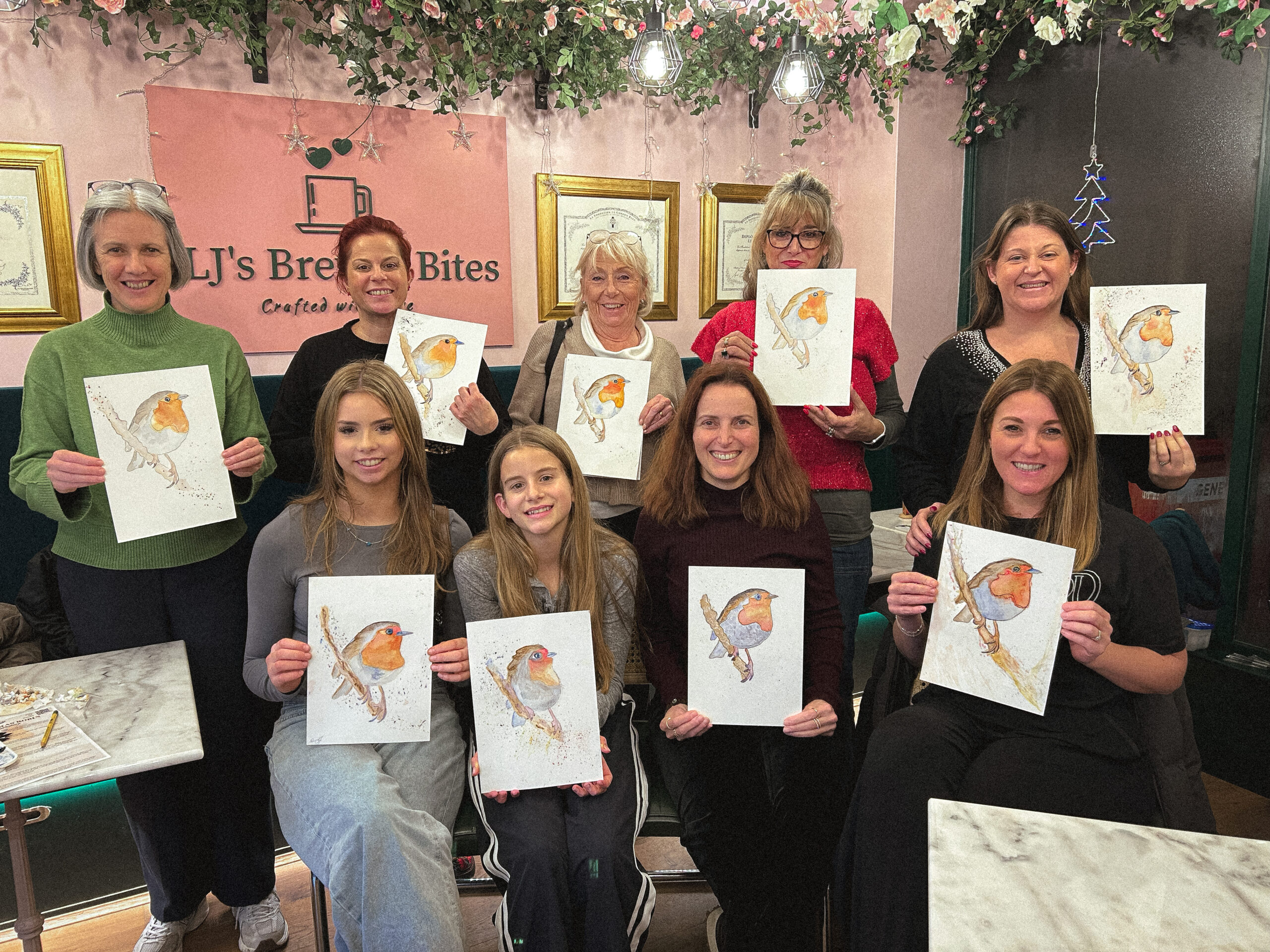 Paint & Sip - A Parisian Morning - LJ's Brew & Bites - Image 3