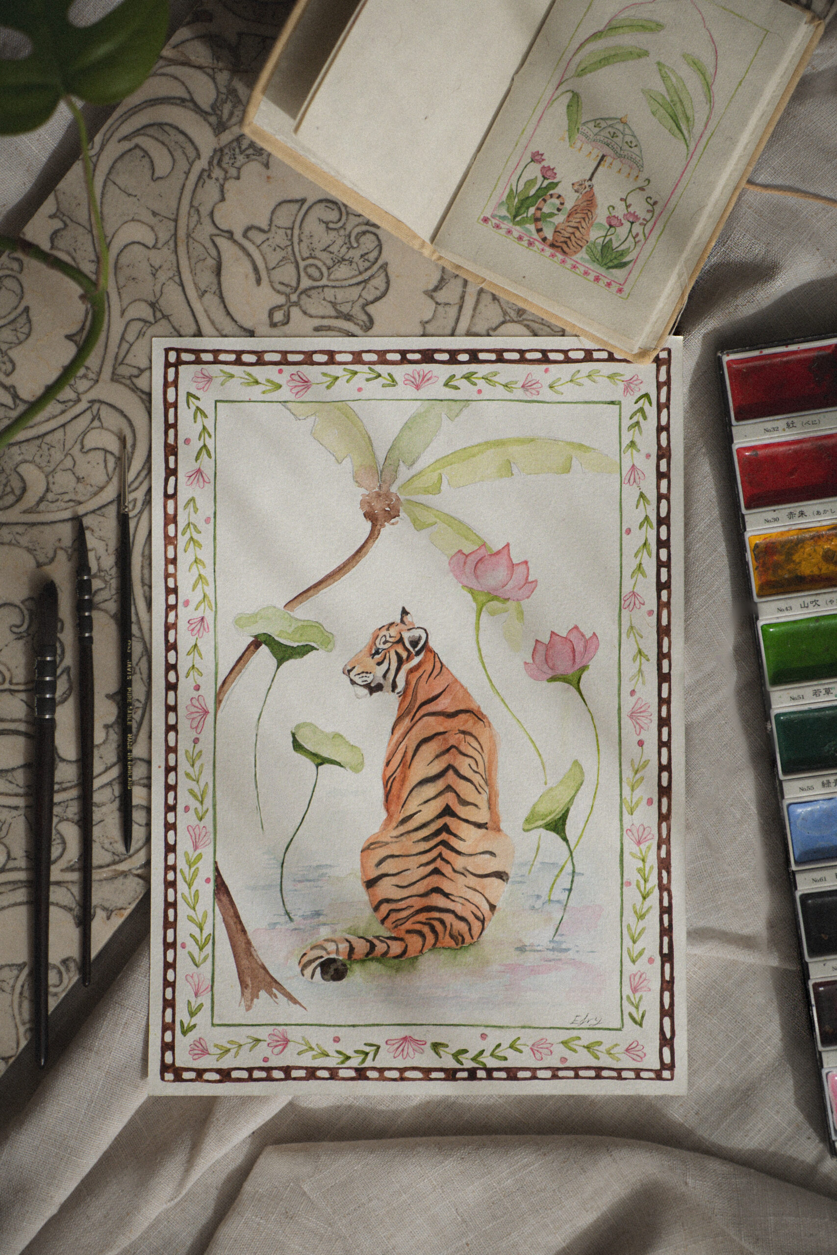 Paint & Sip - Bengal Tiger - LJ's Brew & Bites