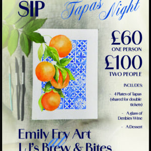 Tapas & Paint Night - Naranjas de Seville - LJ's Brew & Bites