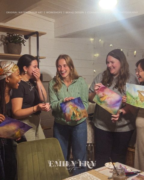 Paint and sip - mum school friends 4 watermark