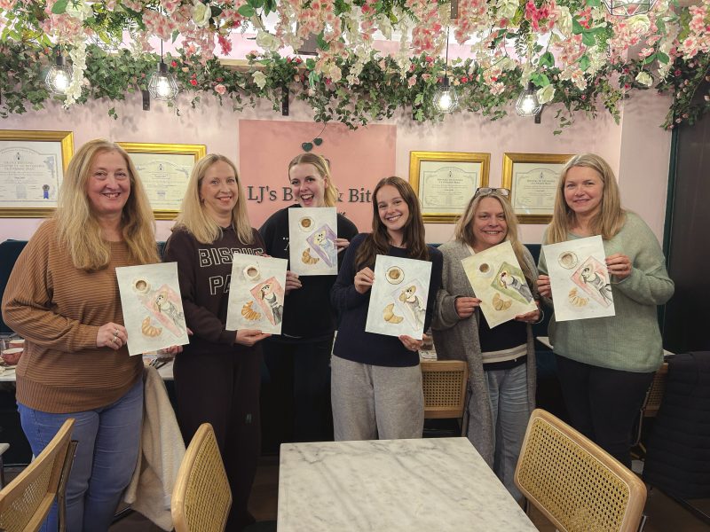 Paint&Sip group photo - LJs - Jan 26